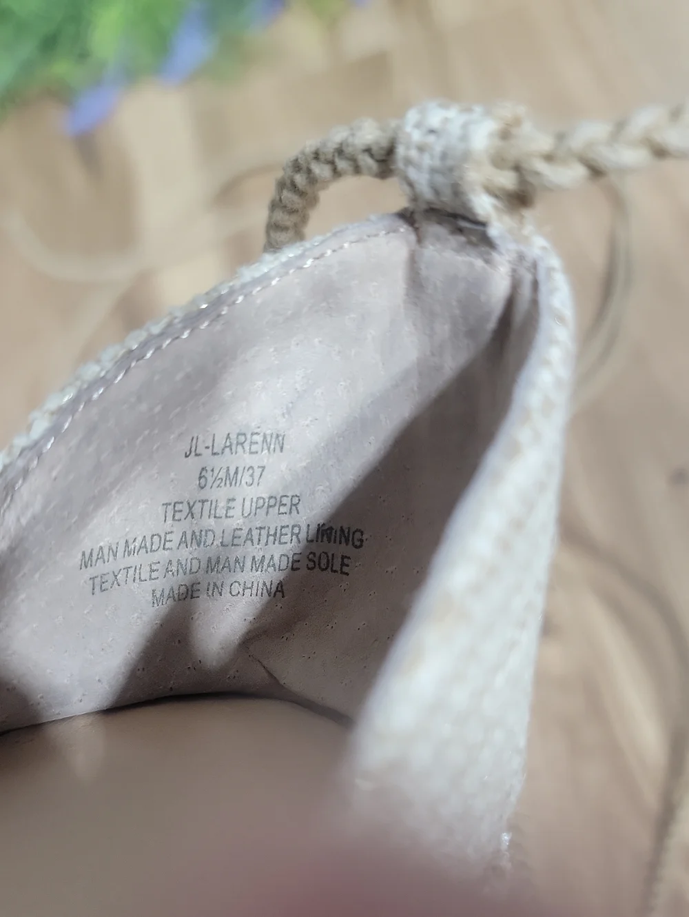 J Lo Lace-Up Espadrilles 6.5